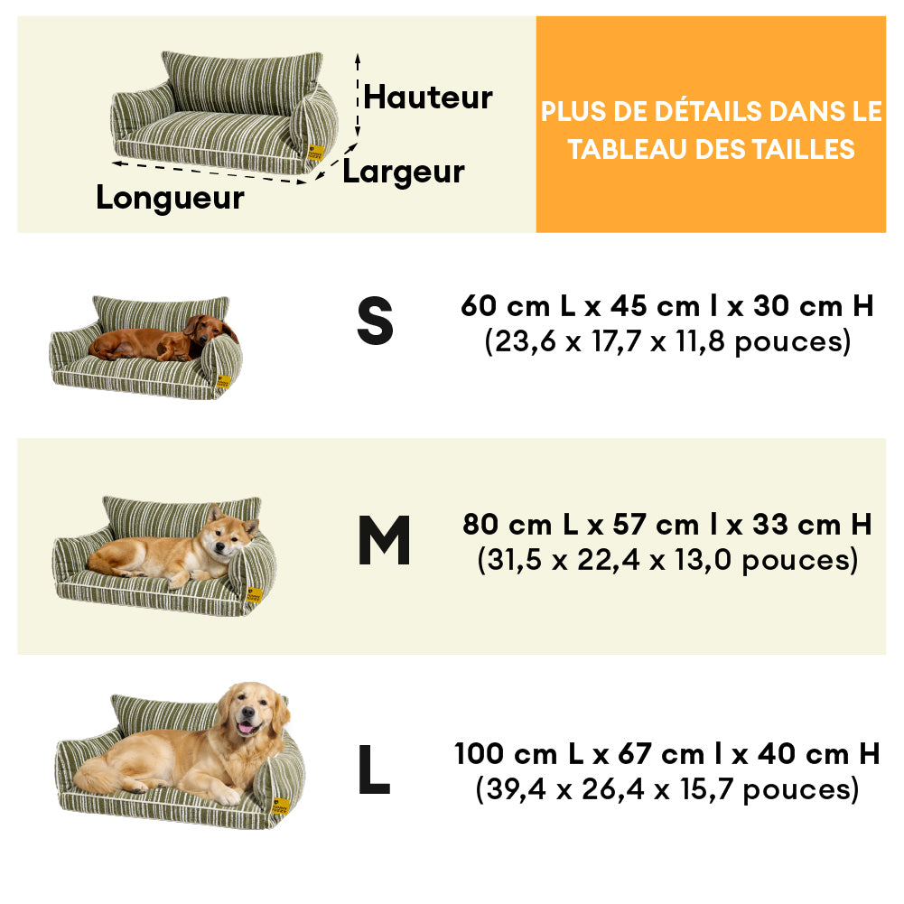 Lit pour chien orthopédique toutes saisons - Funnyfuzzy SnugNest