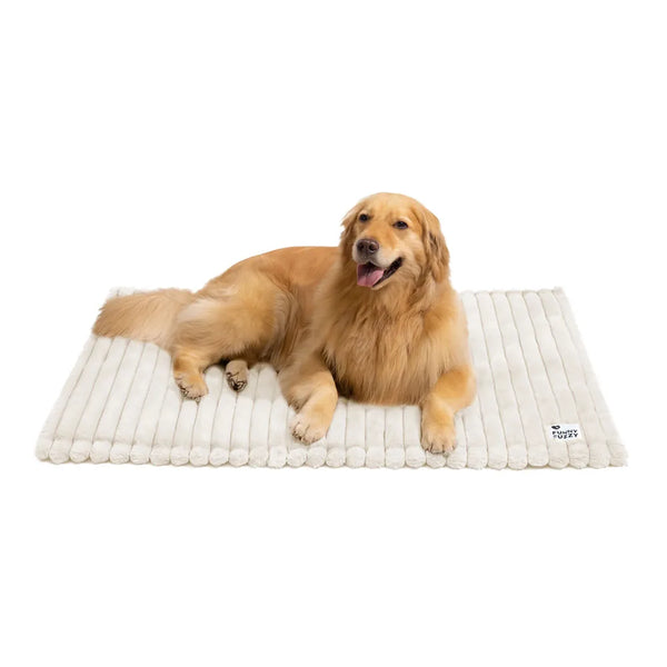 Tapis pour animaux en fausse fourrure de lapin lavable et chaud - ComfyEase