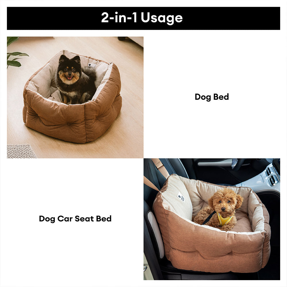 Lit de voiture pour chien étanche ISOFIX, surélevé et épaissi, avec système LATCH