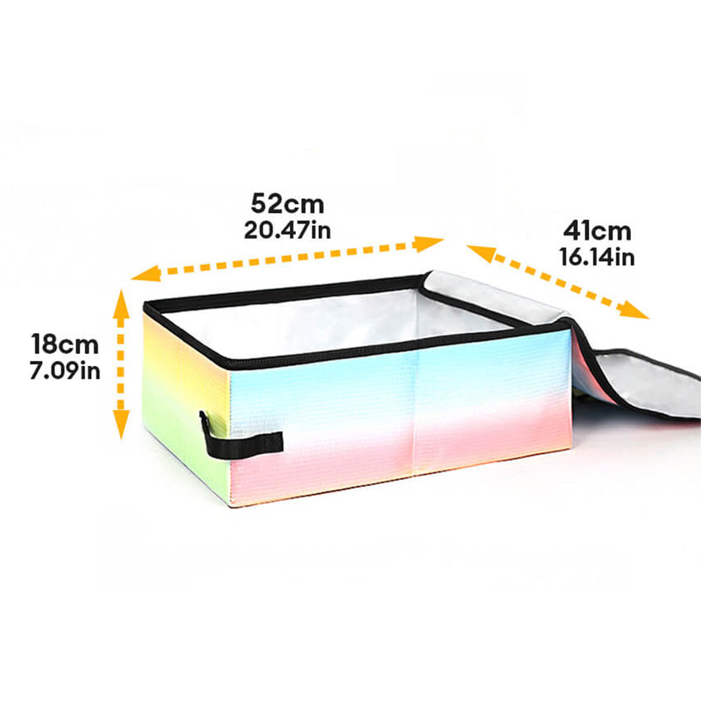Boîte à litière pliable en aluminium pour chat portable et étanche