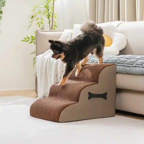 Escaliers pour chien réglables doux antidérapants et lavables avec rampe douce