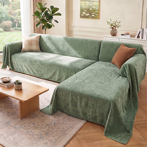 Housse de canapé sectionnel douce, imperméable, résistante aux rayures et sans peluches.