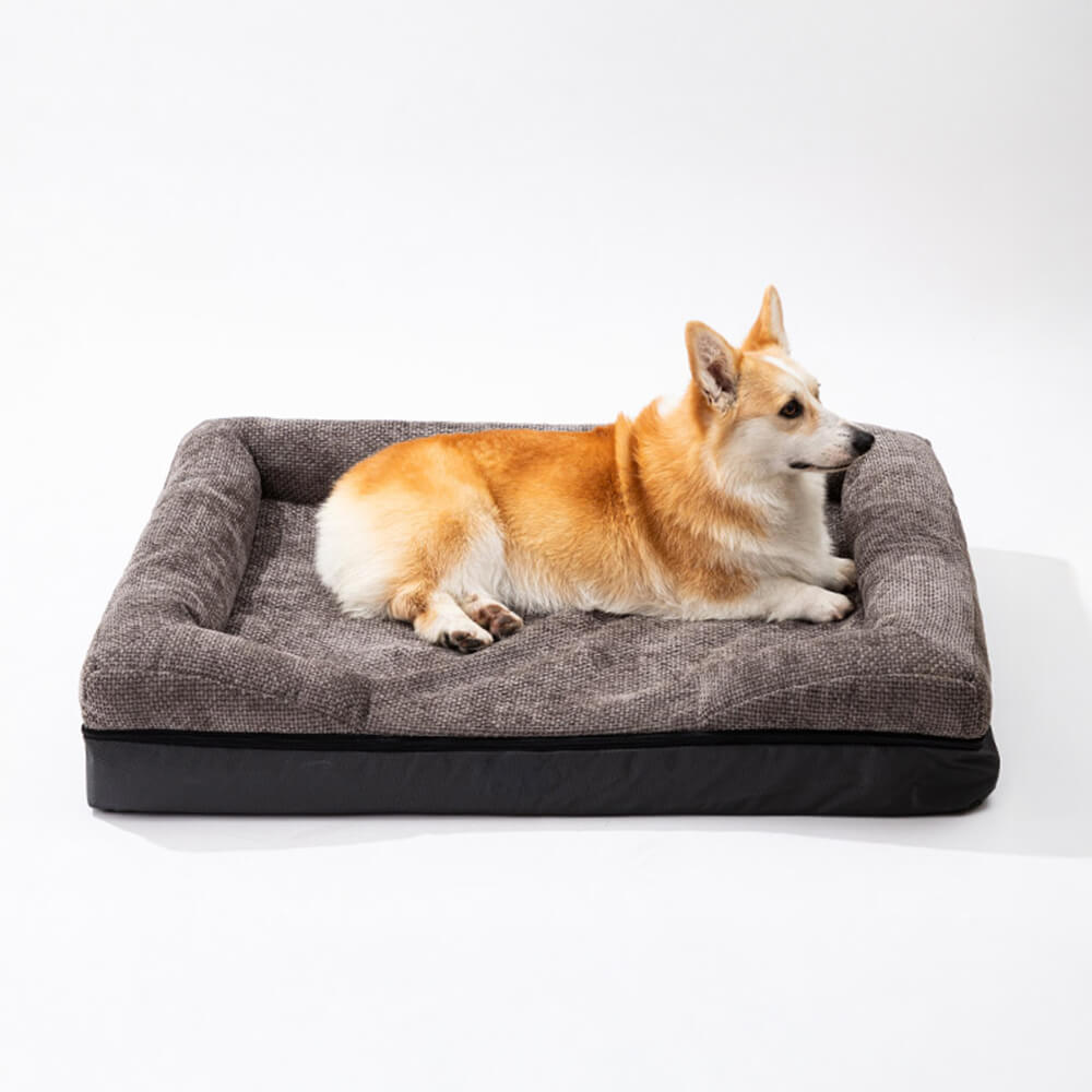 Lit orthopédique lavable pour chien et chat spacieux confortable et durable