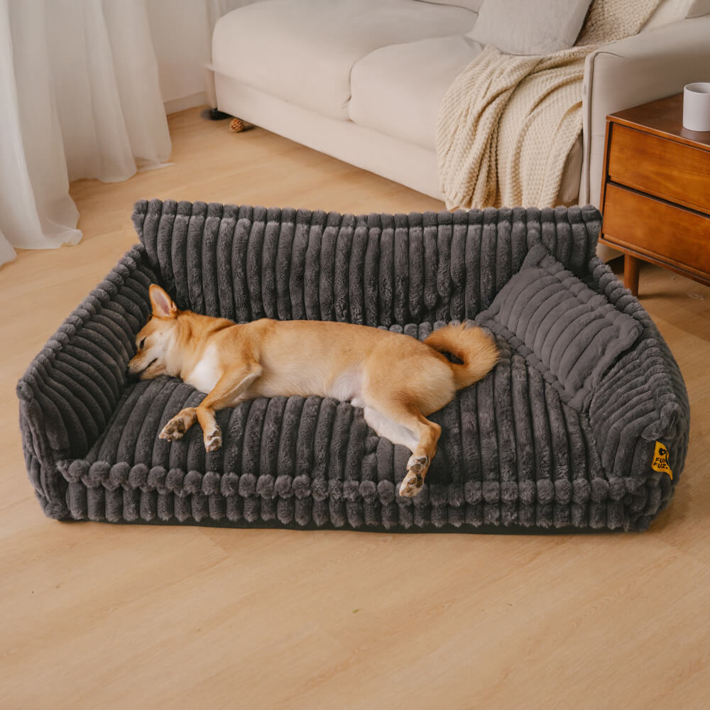 Grand Coussin Orthopédique Doux Lavable et Moelleux pour Chien - Lit de Canapé d'Extérieur Snoozy Dream