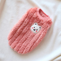 Pull adorable en peluche pour chien - Doux et confortable pour le confort hivernal