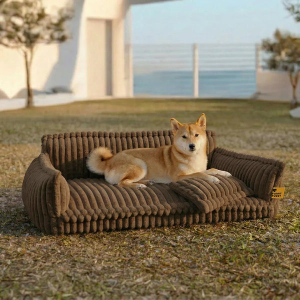 Grand Coussin Orthopédique Doux Lavable et Moelleux pour Chien - Lit de Canapé d'Extérieur Snoozy Dream