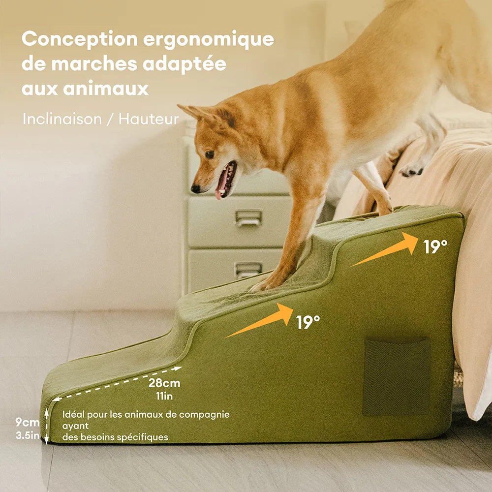 Escaliers pour chien antidérapants extra larges, portables, toutes saisons – Rétro