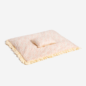 Lit Orthopédique Floral pour Chien avec Oreiller