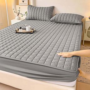 Housse de matelas élégante carrée respirante imperméable antibactérienne