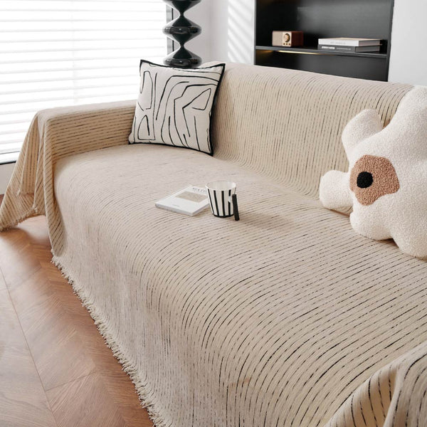 Jeté de canapé housse de canapé en chenille toutes saisons protection durable