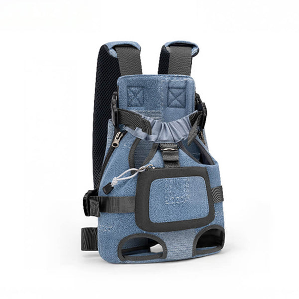 Sac à dos pour chien de voyage avant respirant et ajustable