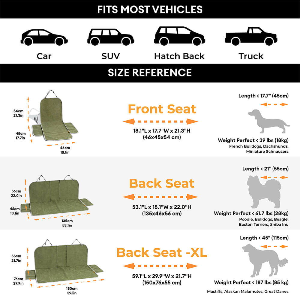 Housses de siège de protection voiture imperméables et souples - Soyez frais