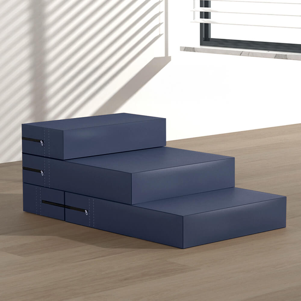 Escaliers pour animaux modulables à plusieurs niveaux en cuir PU imperméable et lavable
