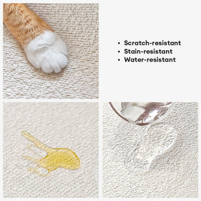 Housse de canapé en velours polaire imperméable et antidérapante pour canapé droit