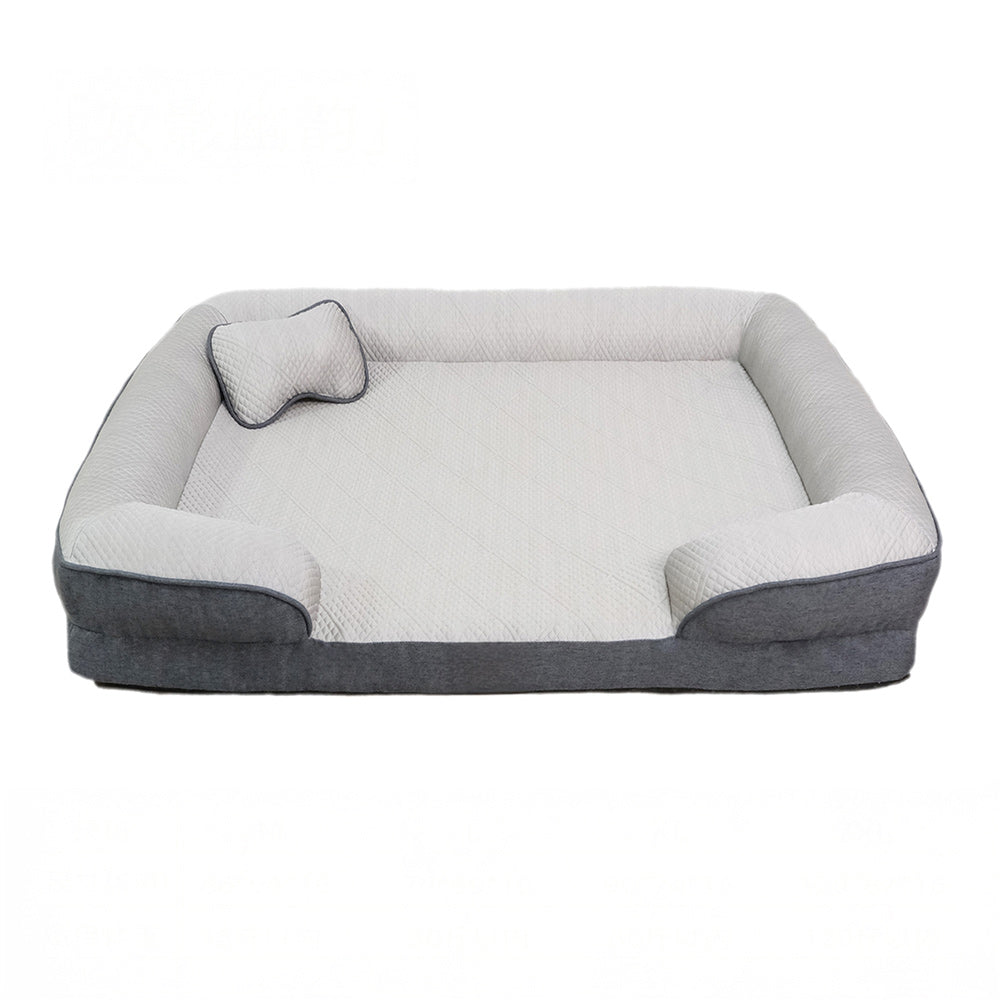Lit Sofa pour Chien Grand et Lavable Orthopédique Tapis Rafraichissant Chien - Extérieur