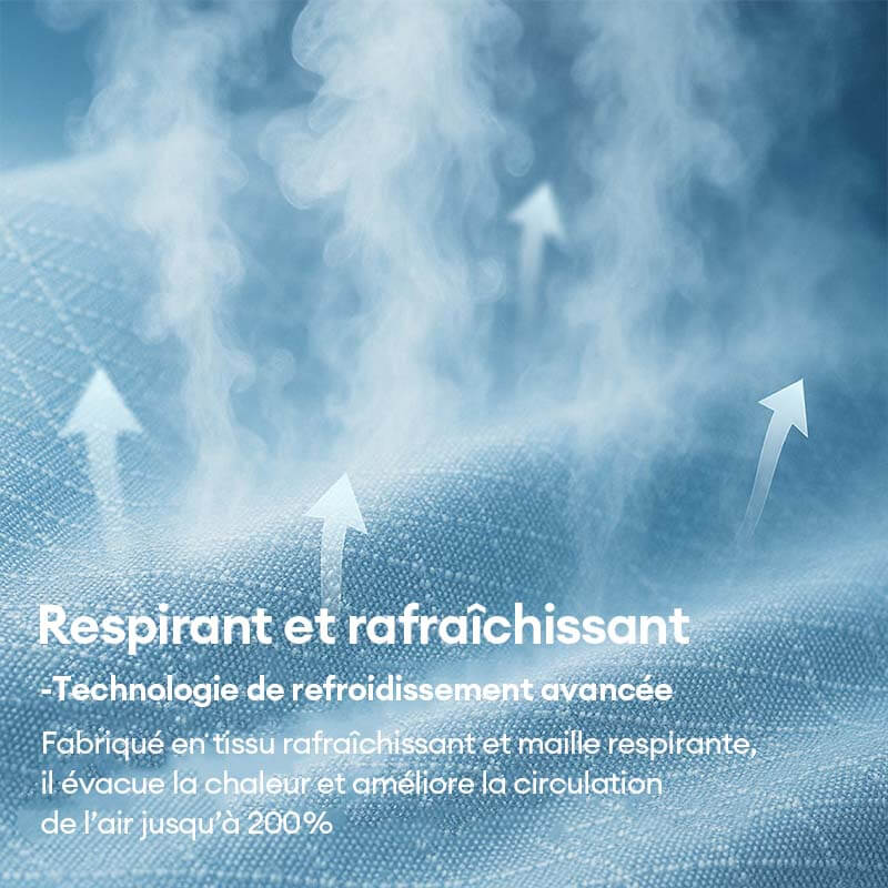 Grand lit orthopédique pour chien respirant antidérapant et à forte capacité de refroidissement