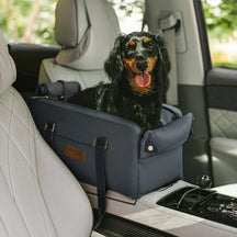 Siège auto console centrale pour animaux en similicuir avec fonction transporteur - Urban Voyager