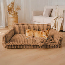 Lit canapé orthopédique doux lavable et moelleux pour chien - Rêve Douillet