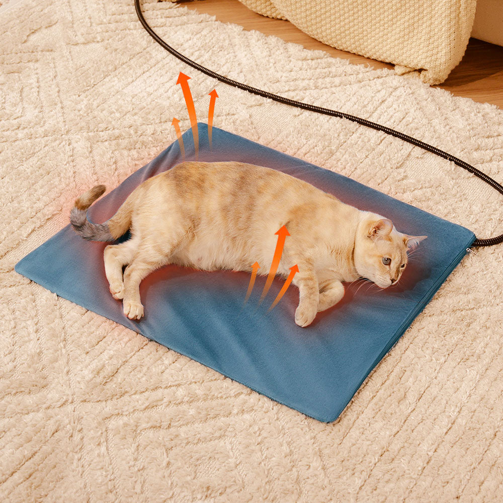 Coussin chauffant électrique pour animaux de compagnie imperméable résistant aux morsures avec chaleur sûre