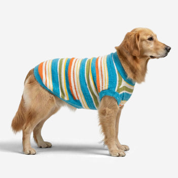 Pull pour chien à rayures bicolores - Convient aux grands chiens