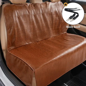 Housse de siège de voiture en faux cuir pour animaux de compagnie - Imperméable et résistant aux taches