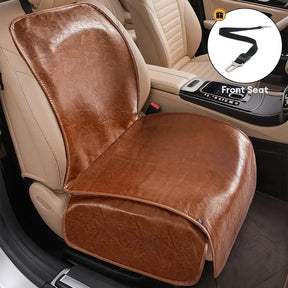 Housse de siège de voiture en faux cuir pour animaux de compagnie - Imperméable et résistant aux taches