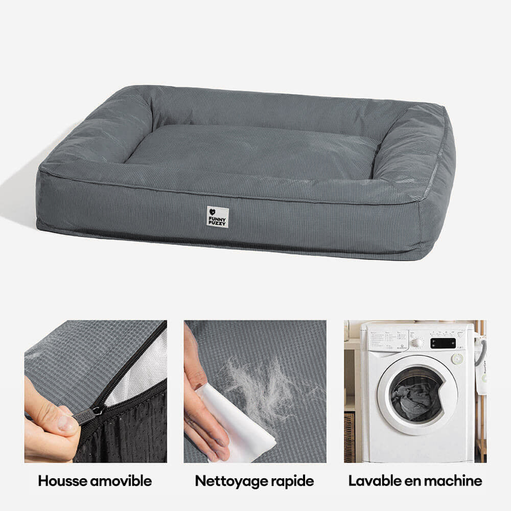 Lit orthopédique pour grand chien imperméable et soutien