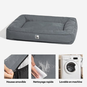 Lit orthopédique pour grand chien imperméable et soutien