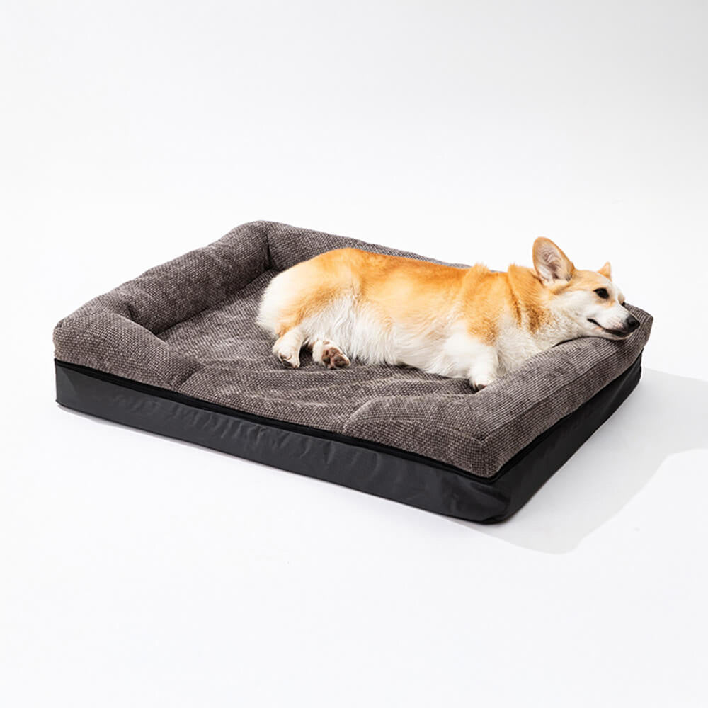 Lit orthopédique lavable pour chien et chat spacieux confortable et durable