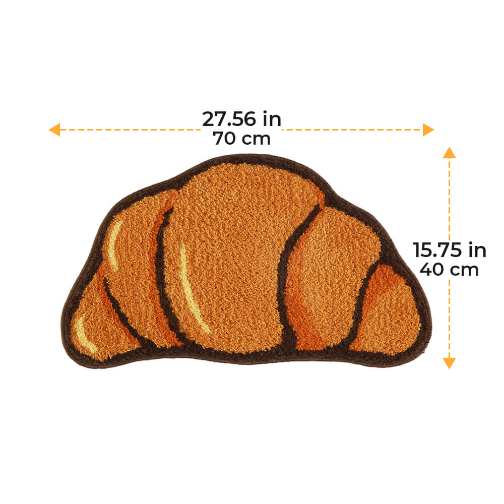 Tapis Décoratif Multifonction Microfibre Antidérapant Croissant