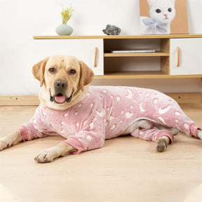 Pyjama doux et confortable pour chien motif lune et étoiles parfait pour un confort toute l'année