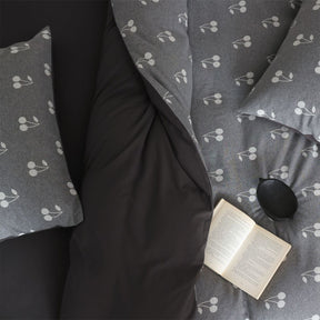 Parure en coton jacquard tricoté avec petit chiot mignon