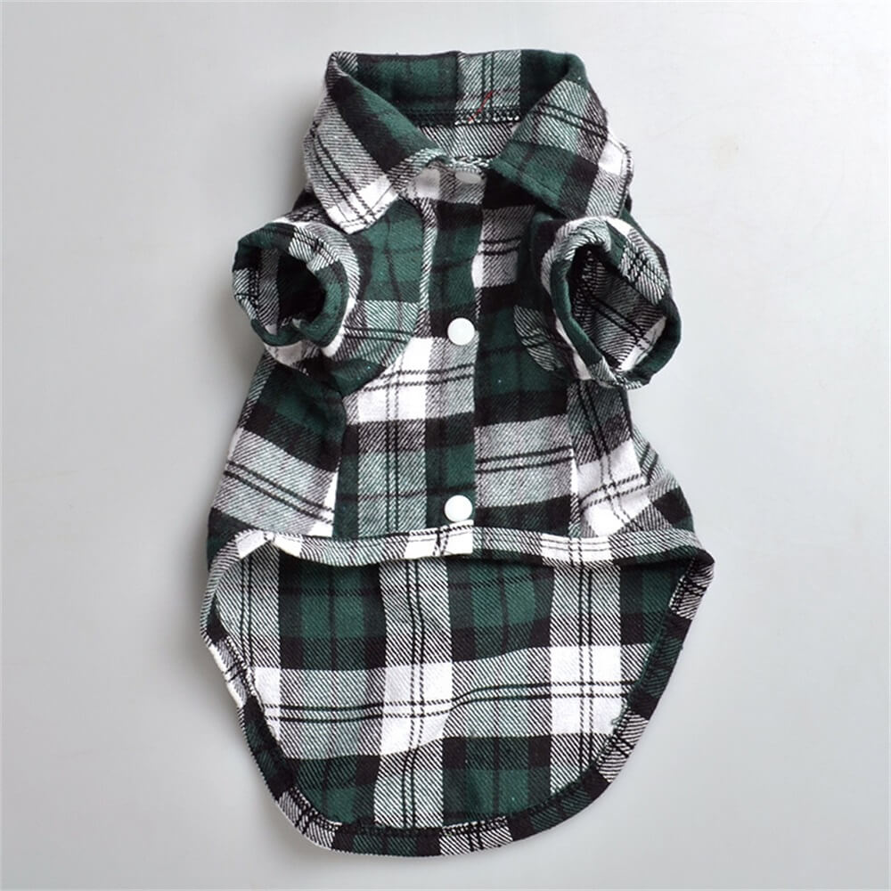 Chemise à carreaux classique pour chien - Confortable et élégante pour toutes les occasions