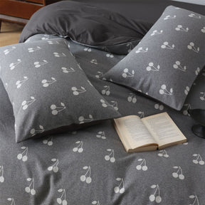 Parure en coton jacquard tricoté avec petit chiot mignon