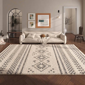 Tapis doux et confortable à motif géométrique bohème