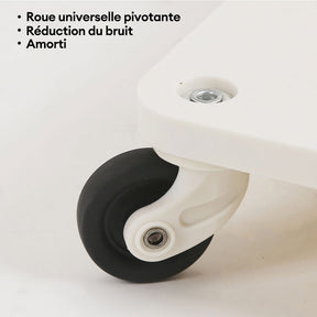 Sac de transport pour animaux à roulettes double couche spacieux pour plusieurs chats