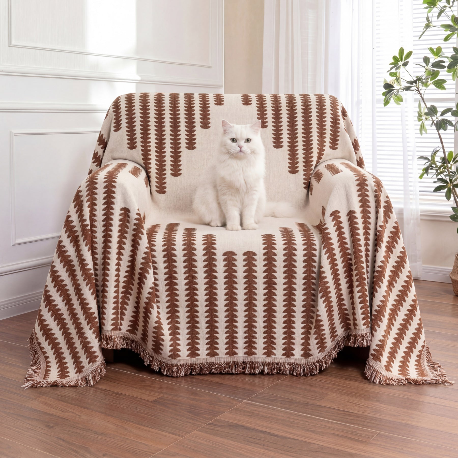 Jeté de canapé housse de fauteuil anti-rayures