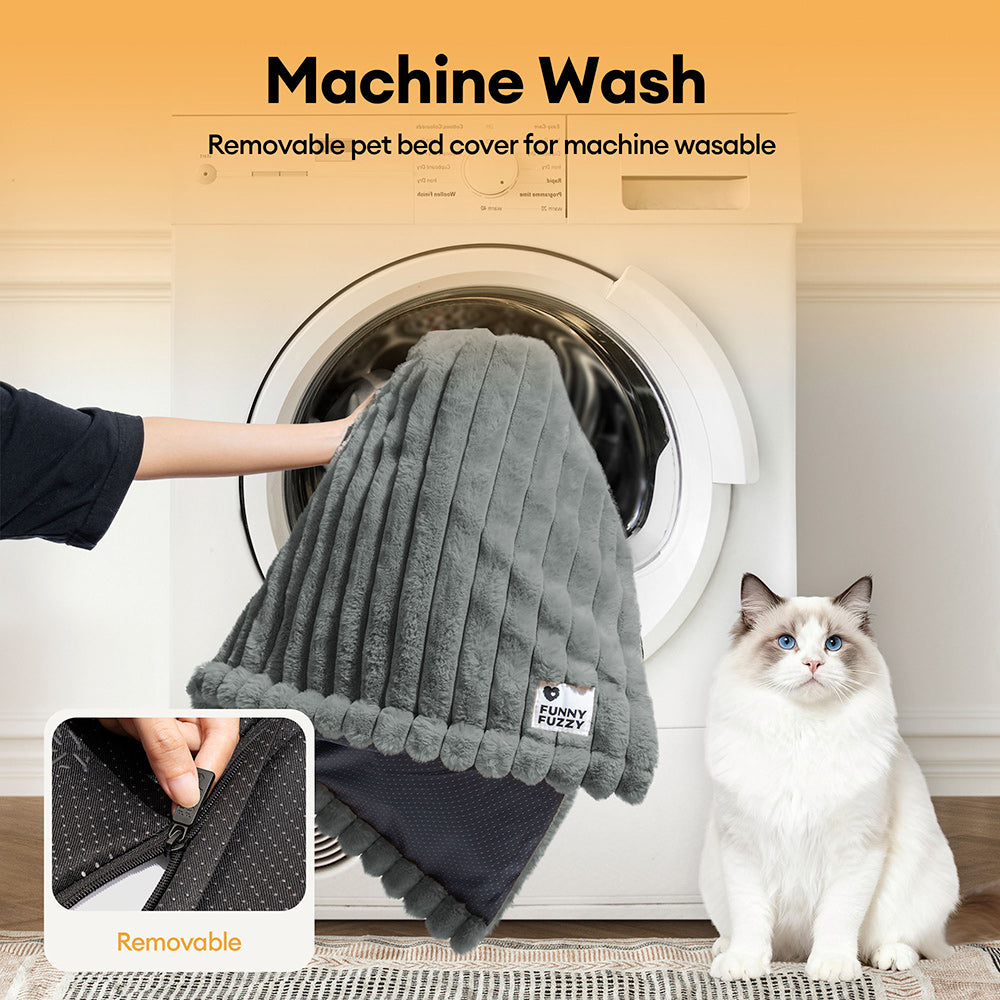 Tapis pour animaux en fausse fourrure de lapin lavable et chaud - ComfyEase