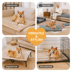 Tapis pour animaux en fausse fourrure de lapin lavable et chaud - ComfyEase