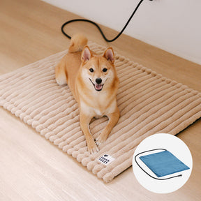 Tapis pour animaux en fausse fourrure de lapin lavable et chaud - ComfyEase