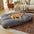 Lit rectangulaire extra-large pour chien en tissu Teddy fluffy lavable - Night-night