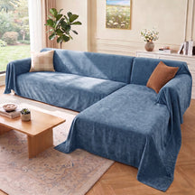 Housse de canapé sectionnel douce, imperméable, résistante aux rayures et sans peluches.