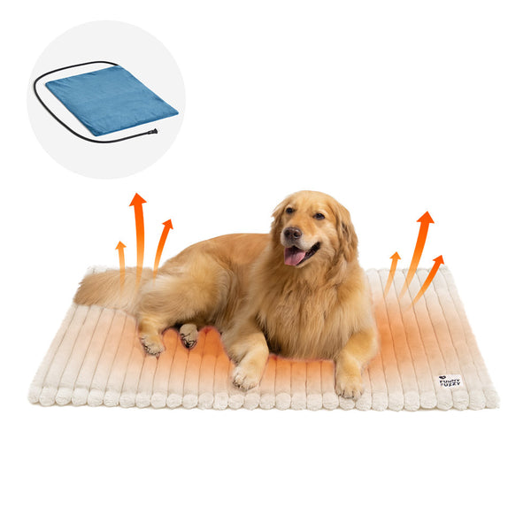 Tapis pour animaux en fausse fourrure de lapin lavable et chaud - ComfyEase