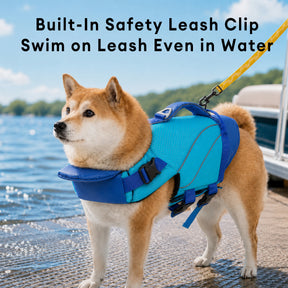 Gilet de sauvetage pour chien avec support de menton amovible