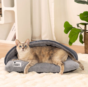 Sac de couchage ultra doux en peluche pour chat