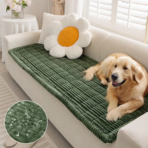 Housse de canapé pour chien et chat imperméable, tapis de protection doux en flanelle respirante, antidérapant et confortable