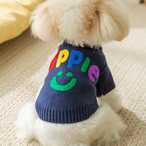 Pull Tricoté pour Chien Pomme Colorée