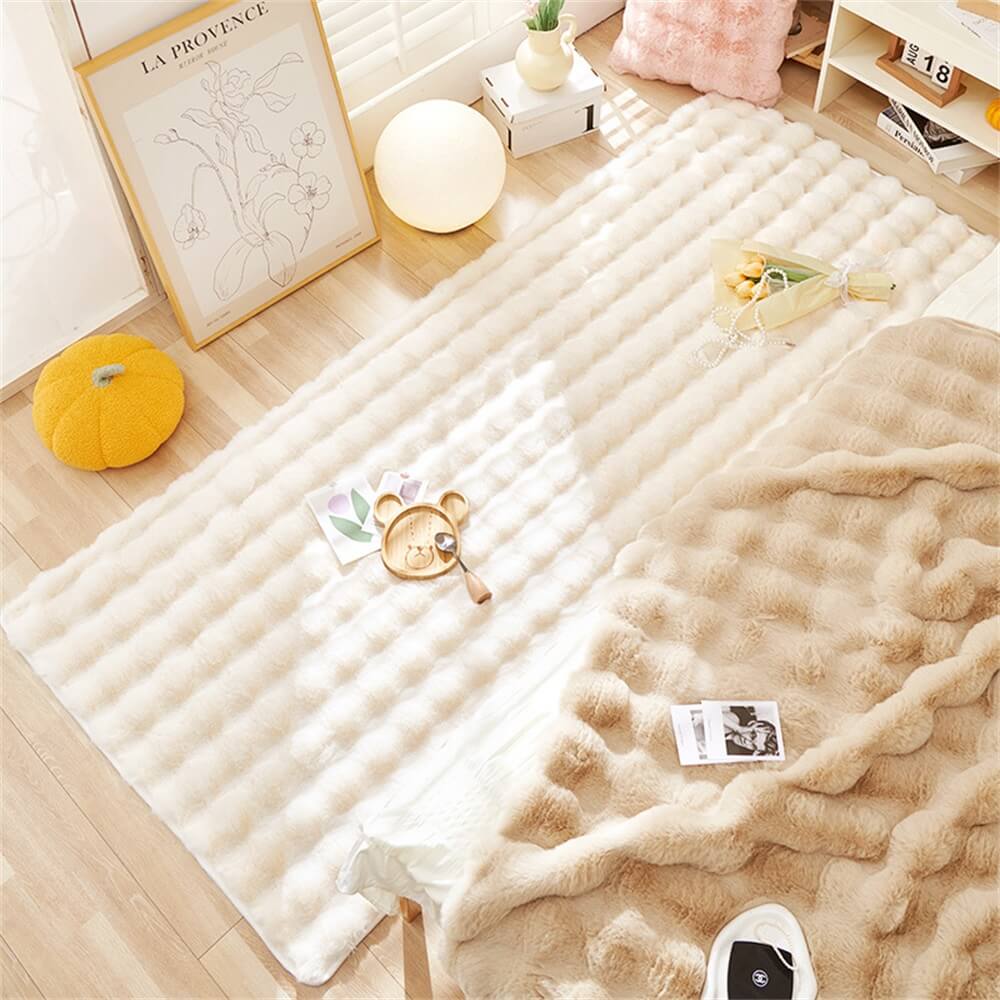 Tapis luxueux en peluche pour animaux de compagnie - Confort et style ultimes pour votre maison