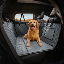 Housse de siège auto hamac pour chien en similicuir haut de gamme déperlante-RideProtector