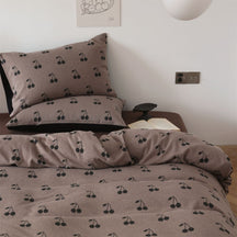 Parure en coton jacquard tricoté avec petit chiot mignon